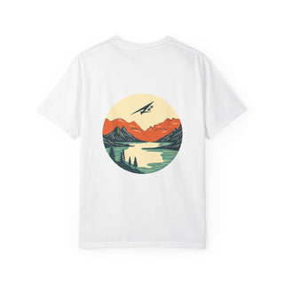 Scenic Mountain Lake T-Shirt — Sunset Wilderness Graphic Tee
