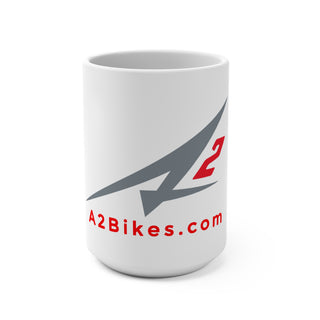 A2Bikes Logo Mug – 15oz Ceramic Coffee Cup